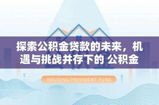 蜀山探索公积金贷款的未来，机遇与挑战并存下的 公积金贷款风险防控