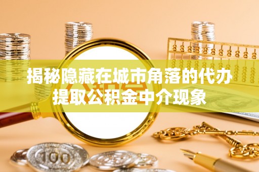 蜀山揭秘隐藏在城市角落的代办提取公积金中介现象