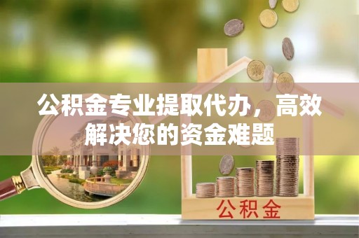蜀山公积金专业提取代办，高效解决您的资金难题