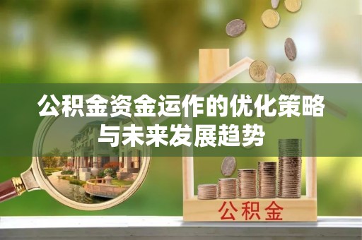 蜀山公积金资金运作的优化策略与未来发展趋势