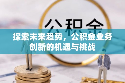 蜀山探索未来趋势，公积金业务创新的机遇与挑战