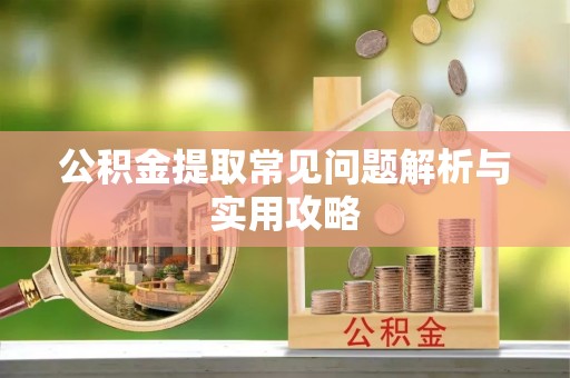 蜀山公积金提取常见问题解析与实用攻略