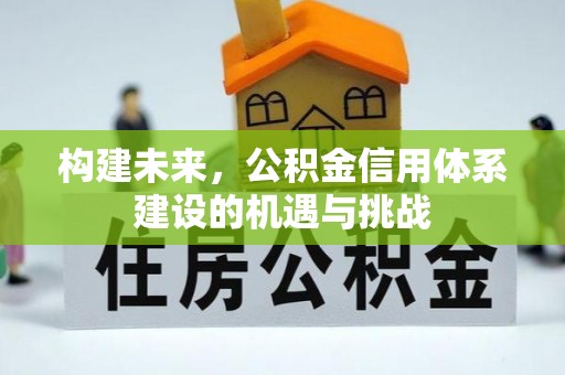 蜀山构建未来，公积金信用体系建设的机遇与挑战