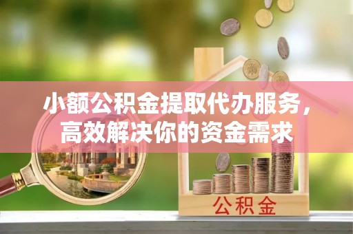 蜀山小额公积金提取代办服务，高效解决你的资金需求