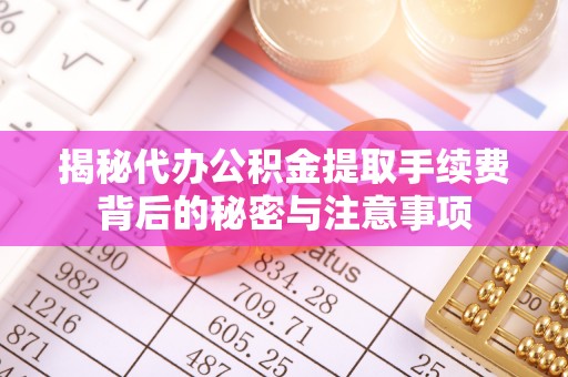 蜀山揭秘代办公积金提取手续费背后的秘密与注意事项