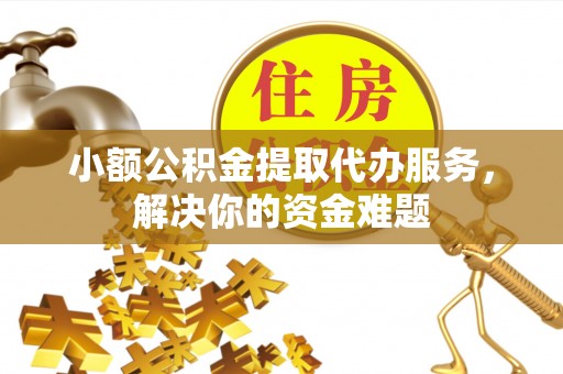 蜀山小额公积金提取代办服务，解决你的资金难题