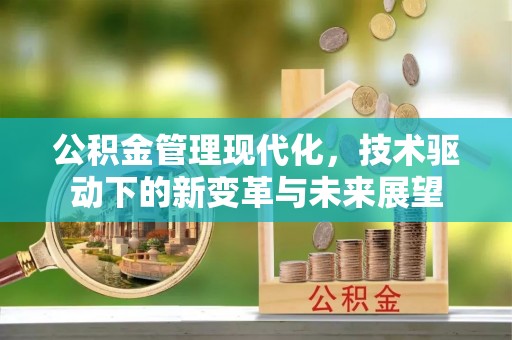 蜀山公积金管理现代化，技术驱动下的新变革与未来展望