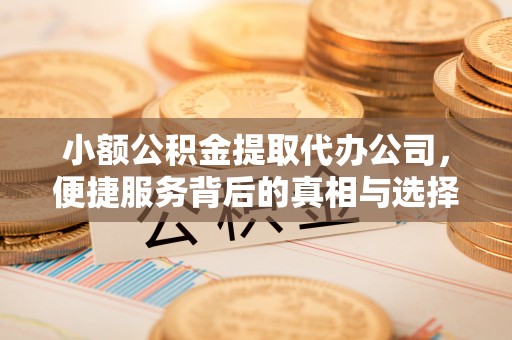 蜀山小额公积金提取代办公司，便捷服务背后的真相与选择