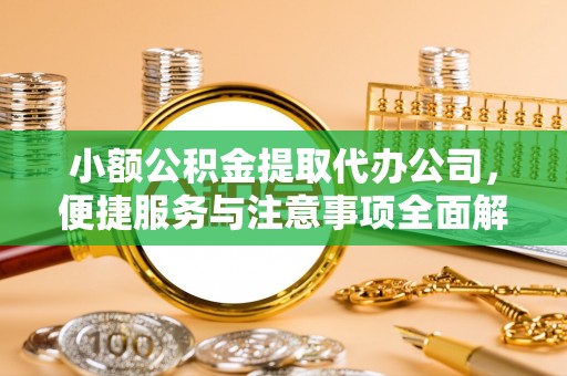 蜀山小额公积金提取代办公司，便捷服务与注意事项全面解析