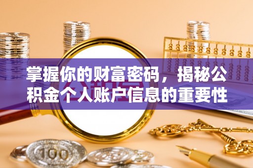 蜀山掌握你的财富密码，揭秘公积金个人账户信息的重要性