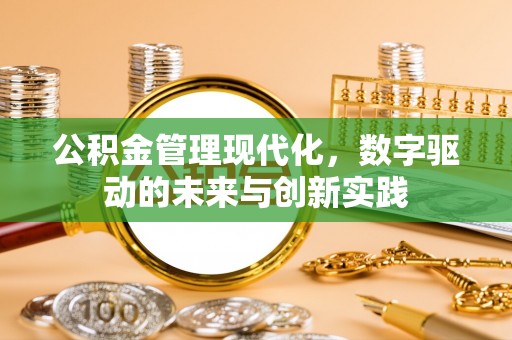 蜀山公积金管理现代化，数字驱动的未来与创新实践