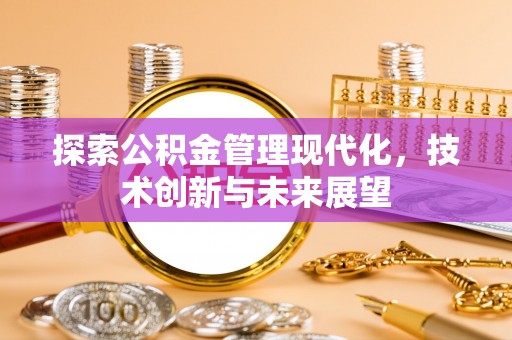 蜀山探索公积金管理现代化，技术创新与未来展望